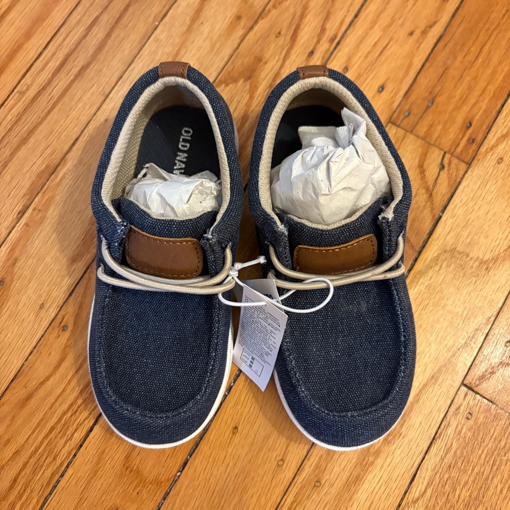 Old Navy Slip-On Deck Shoes for Toddler Boys - Blue - BRAND NEW - Toddler Sz. 10